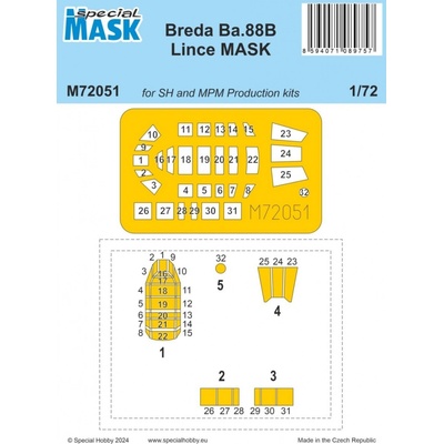 Special Hobby Breda Ba.88B Lince MASK M72051 1:72