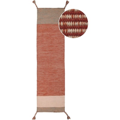 Flair Rugs Пътека от оранжева вълна , 60 x 200 cm Anu - Flair Rugs (503119368582)