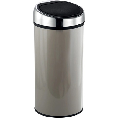 MSV Кафяво-сиво стоманено кошче за боклук с отваряне с докосване 30 l - MSV (100931)