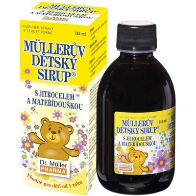 Dr. Müller Pharma dětský sirup s jitrocelem a mateříd.245 ml