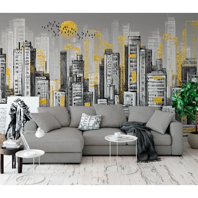 Art gift Фототапет графитен град