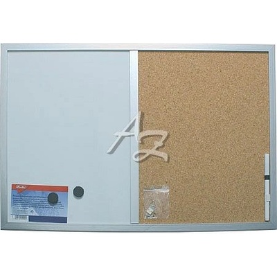 Herlitz tabule kombi, 400 x 600 mm, magnetická/korková – Zboží Živě