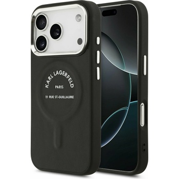KARL LAGERFELD PU RSG Logo MagSafe Задний Чехол за iPhone 17 Pro Max Black Karl Lagerfeld | Cheren | МЪЖЕ | UNI