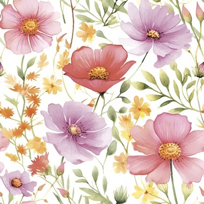 ZET servis Ubrousky Romantic Flower Meadow 33x33 cm 20 ks