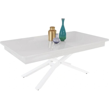 IVM BG Разтегателна маса Мегара с повдигащ механизъм - бял мат