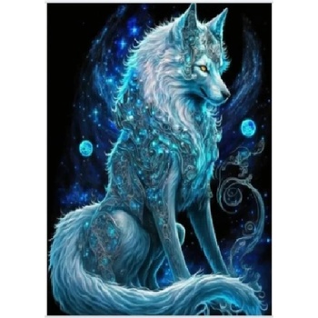 Norimpex - Puzzle Diamant painting: Magic fox 30x40 cm - 1 - 39 piese