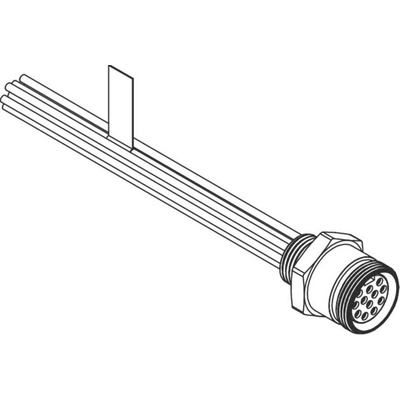 Molex upravený zástrčkový konektor pre senzory - aktory, 1300150070, 1 ks