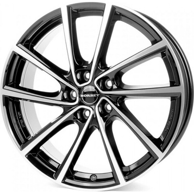 Borbet V 7x19 5x114,3 ET40 black polished gloss