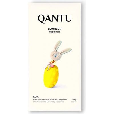 QANTU 50% mléčná čokoláda BONHEUR HAPPINESS 50 g