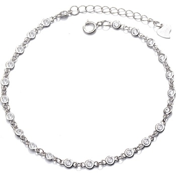 DELIS Сребърна гривна, jw649, елегантен модел, с родиево покритие (jw649)