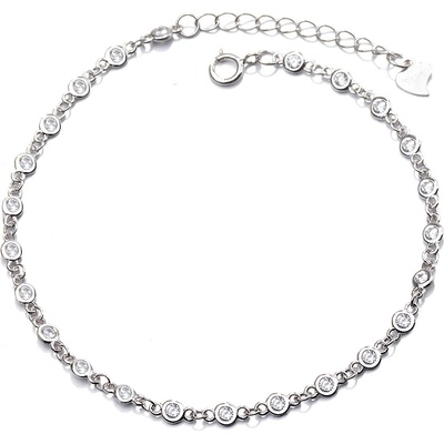 DELIS Сребърна гривна, jw649, елегантен модел, с родиево покритие (jw649)