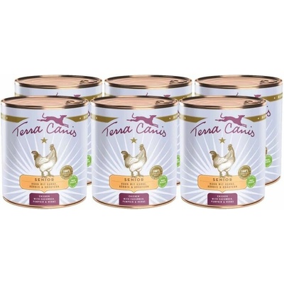 Terra Canis Senior Chicken with cucumber pumpkin & herbs 6 x 800 g