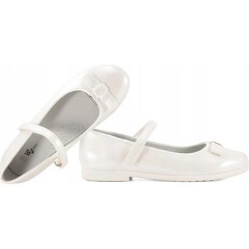 Wojtyłko 5b24421b balerínky pro dívky k prvnímu svatému přijímání bílá perleť