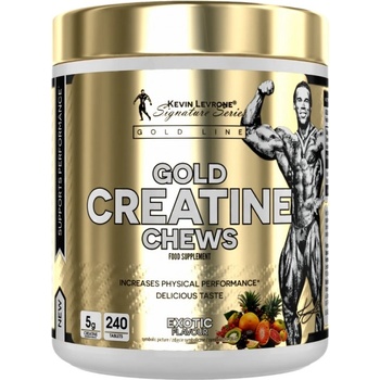 Kevin Levrone Signature Series Gold Creatine Chews | Creatine Monohydrate [240 Дъвчащи таблетки] Екзотични Плодове