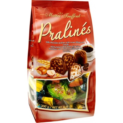 Maitre Truffout Mix Pralinek s kávovou, mléčnou a oříškovou náplní 300 g