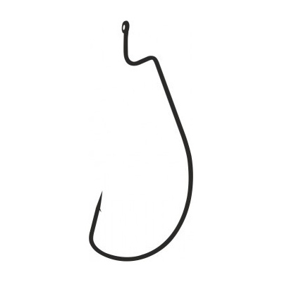 Mistrall offsetový Wide worm s očkem black nickel vel.4 10 ks