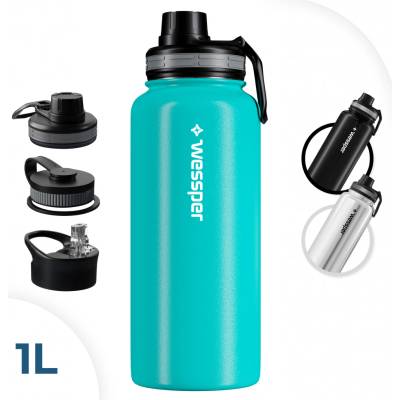 Wessper Termoska ActiveMax Steeline 1 l odtiene modrej