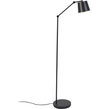 White Label Living Черна подова лампа с метален абажур (височина 135 cm) Hajo - White Label (5100103)