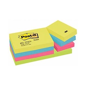 3M Кубче Post-it 38х51мм 653 Energetic 12бр