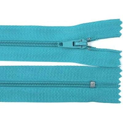 Pro Háčkování Spirálový zip pinlock No 3 délka 30 cm dětská modrá