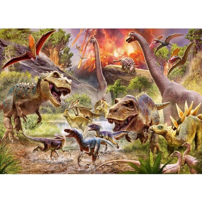 RAVENSBURGER Dinosauři na útěku 60 dílků