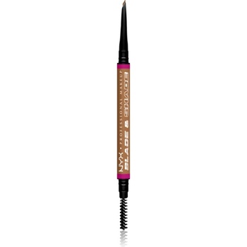 NYX Professional Makeup Blade & Shade молив за вежди с четка цвят 01 Ash Blonde 0.06 гр