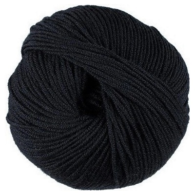 100% vlněná příze merino WOOLLY od DMC 50g, černá