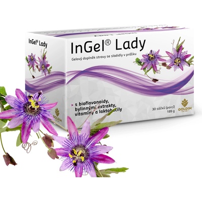 InGel Lady s bioflavonoidy bylinnými extrakty vitamíny a probiotiky 30 sáčků