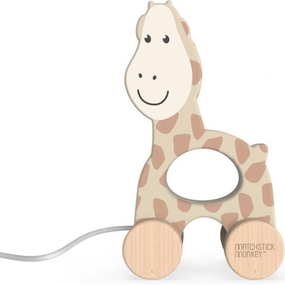 Matchstick Monkey Pull Along Animal люлееща се играчка Giraffe