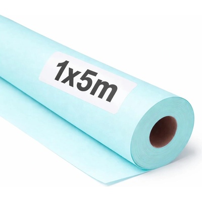 OFITURIA Kraft Paper Blue Pastel - Roll 1 × 5 m - 3 Rolls - Wrapping Paper and Packaging Paper - Craft Paper for DIY, Decoration and Sewing Patterns - Tear-Resistant and Easy to Cut - COM620-parent2