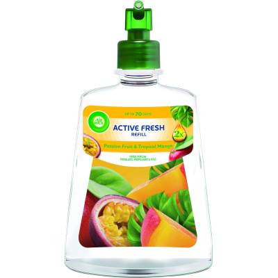 Active Fresh Автоматичен спрей освежител за въздух пълнител, Тропическо манго и маракуя, 228мл (5999109546784)
