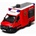Kinsmart Метална количка Kinsmart Firefighter Edition - Mercedes-Benz Sprinter, с водно оръдие, 1: 48 (53148)