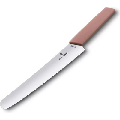 Victorinox Swiss Modern nôž na pečivo a cukrovinky 22 cm marhuľovo ružová 6.9076.22W5B
