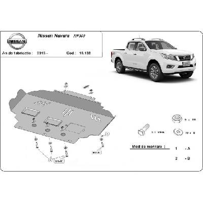 Scut Motor - Румъния Метална кора под двигател за nissan navara np300 след 2014 (73724)