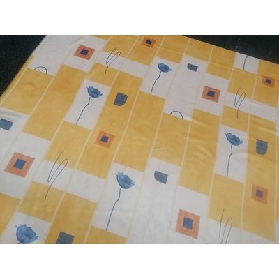 Dekoračné látka Kvety okr šírka 150 cm