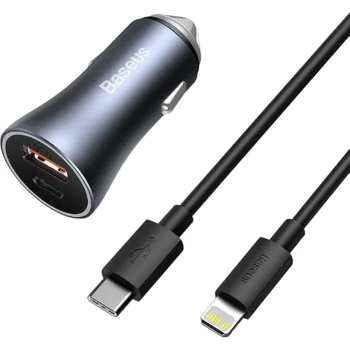 Baseus Зарядно за кола Baseus USB + Кабел USB C 40W (540)