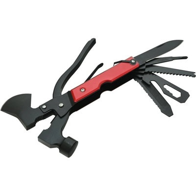Nůž kapesní MULTI HAMMER - 18cm - černý CATTARA