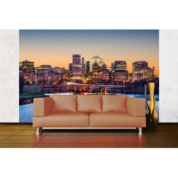 DIMEX ART s. r. o Самозалепваща се флизелинова фототапета панорама на американски град 375 x 250 см