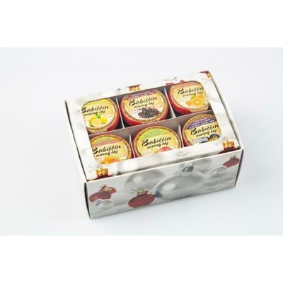 Babiččin ovocný čaj darčekové balenie Vianoce biela 6 x 60 ml