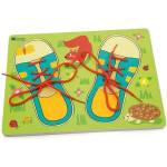 ANDREU Toys Дървен пъзел Andreu toys - Обувки за връзване (16420) - ozone