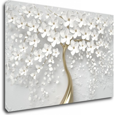 Impresi Obraz Biely strom s kvetinami - 60 x 40 cm