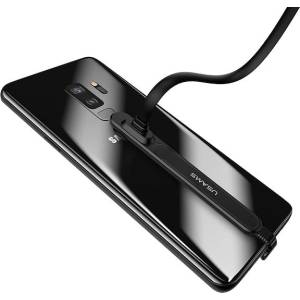 USAMS Kabel Gaming U9 кабел 1, 5 м плосък, черен (Usa000093)