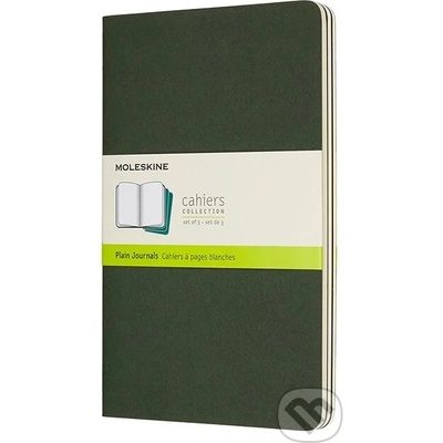 Moleskine Sešity 3 ks čisté zelené L