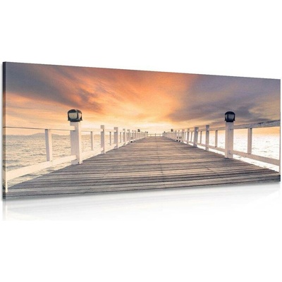 Obraz staré dřevěné molo - 120x60