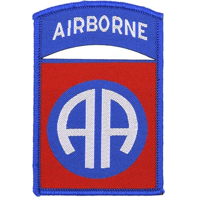 Nášivka textilná Fostex 82nd Airborne - modrá-červená