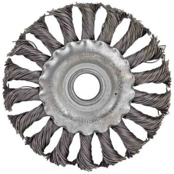 Image 1 of Raider Четка телена за ъглошлайф Ø 150 мм плоска, плетена raider