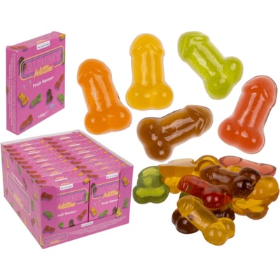 OOTB Gumové bonbony ve tvaru penisu - ovocné želé Willy gummy, 100 g