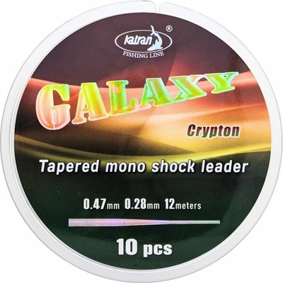 Katran Galaxy Crypton Tapered Leader 12 m 0,26 - 0,47 mm 10 ks