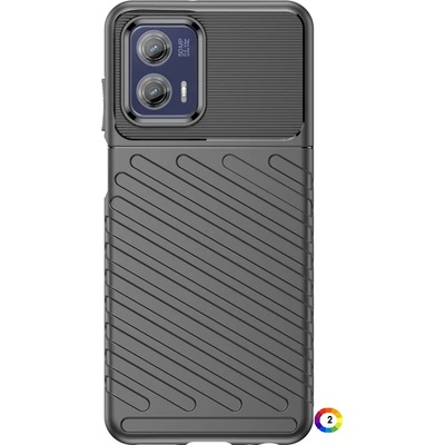 Motorola Moto G73 5G Удароустойчив Twill Texture Калъф и Протектор