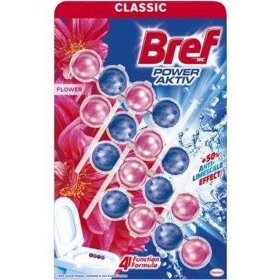 Bref Power Aktiv WC blok tuhý WC blok Flower blossom 4 x 50 g – Sleviste.cz